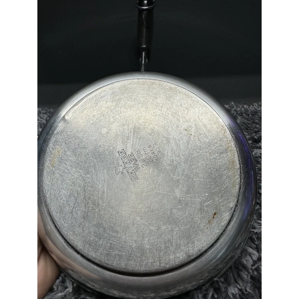 Revere Ware Skillet Pan Lot of 2 Stainless Steel Copper Clad 7